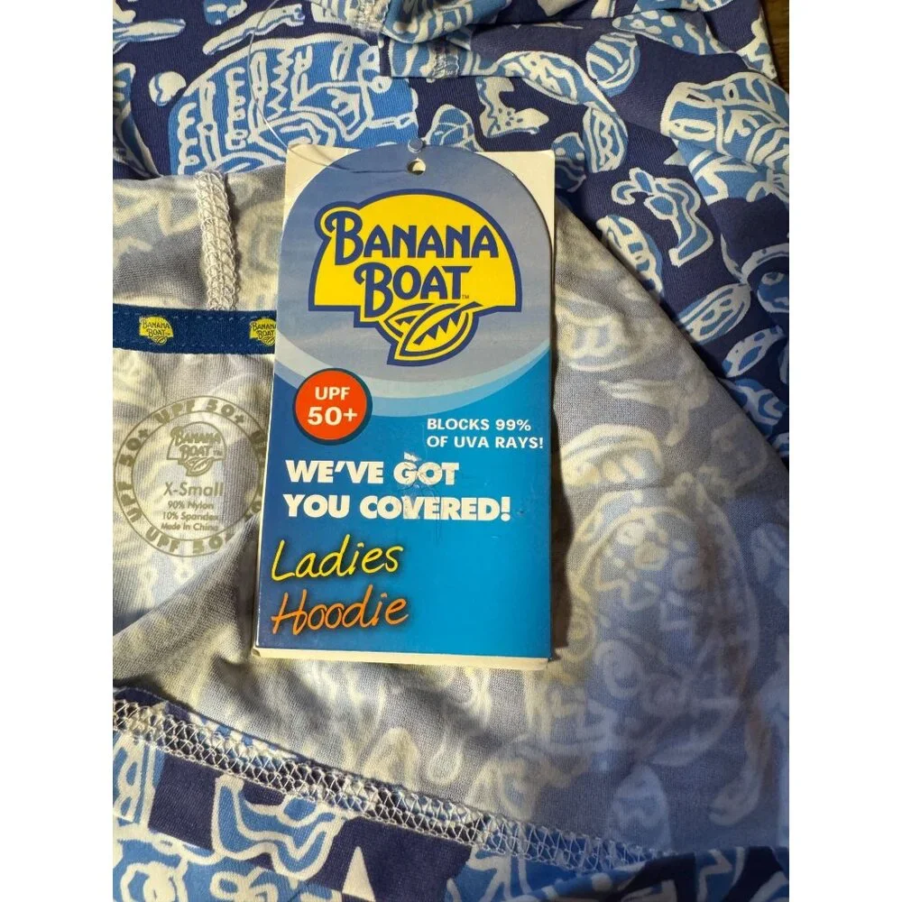 Banana Boat Ladies Swim Hoodie Long Sleeve Size Extra Small - Picture 9 of 12